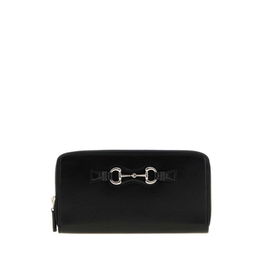 Gucci Women Black Leather Wallet